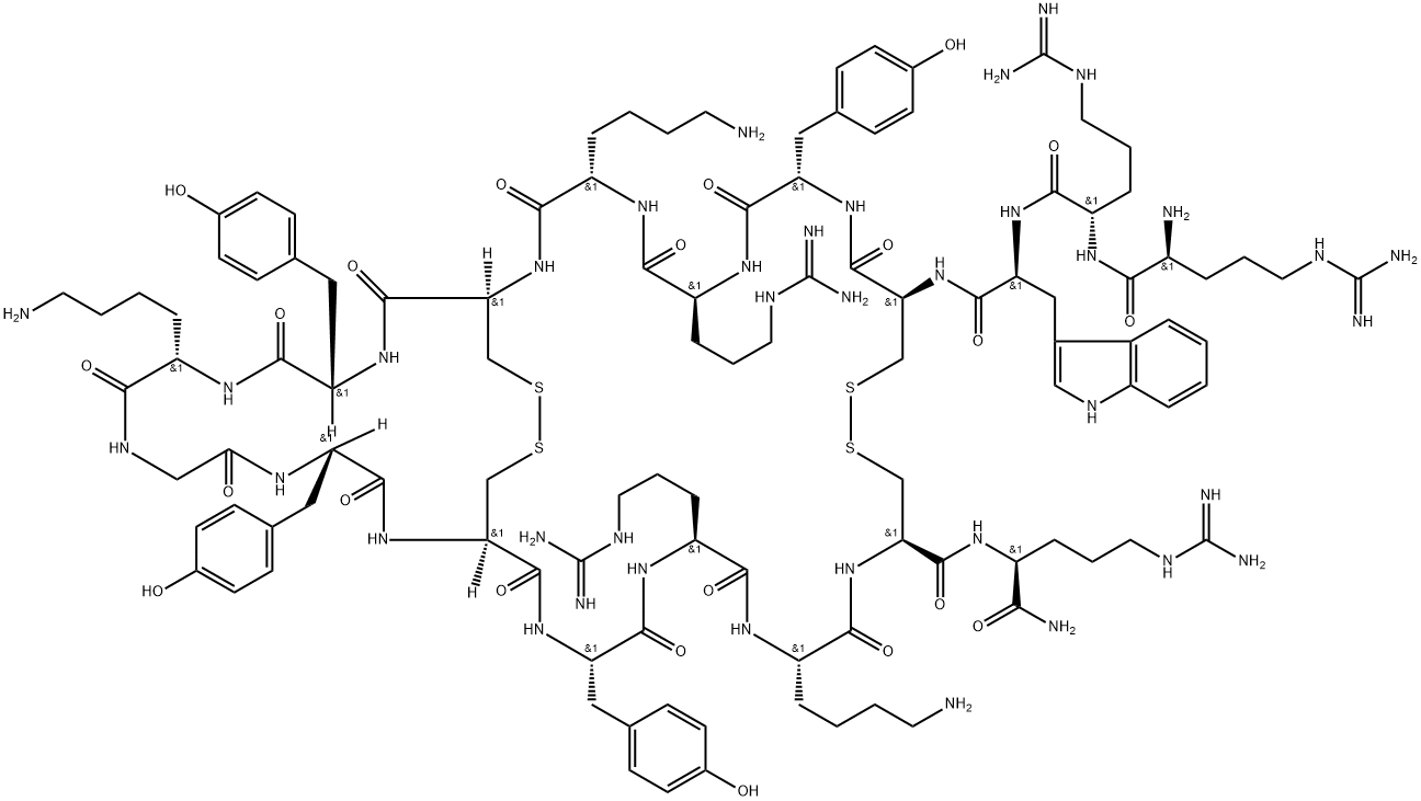 (TYR5·12,LYS7)-POLYPHEMUSIN II 结构式