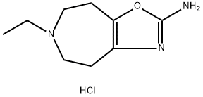 4H-Oxazolo[4,5-d]azepin-2-amine, 6-ethyl-5,6,7,8-tetrahydro-, hydrochloride (1:1) 结构式