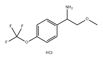 2-Methoxy-1-(4-(trifluoromethoxy)phenyl)ethan-1-amine hcl 结构式