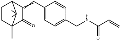 聚丙烯酰胺甲基亚苄基樟脑 结构式