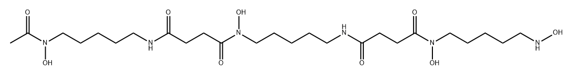 N-hydroxydesferrioxamine B 结构式