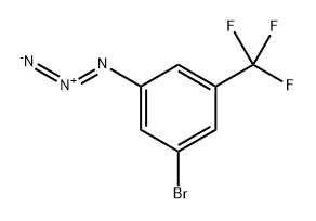 1-azido-3-bromo-5-(trifluoromethyl)benzene 结构式