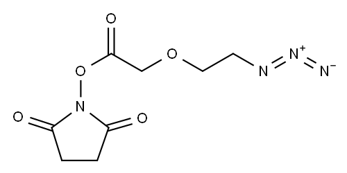 叠氮-聚乙二醇-CH2CO2-活性酯 结构式