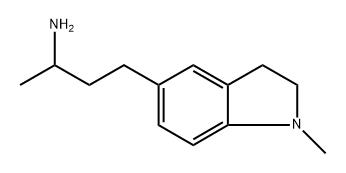 4-(1-甲基吲哚炔-5-基)丁烷-2-胺 结构式