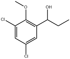 3,5-Dichloro-α-ethyl-2-methoxybenzenemethanol 结构式