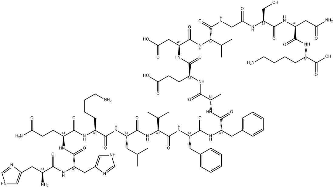 β-Amyloid (13-27) 结构式