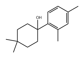 1-(2,4-dimethylphenyl)-4,4-dimethylcyclohexanol 结构式