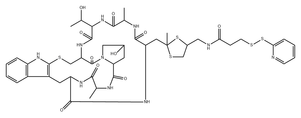 aminomethyldithiolano phalloidin 结构式