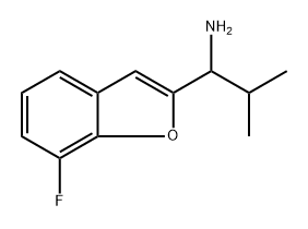 1-(7-氟苯并呋喃-2-基)-2-甲基丙烷-1-胺 结构式