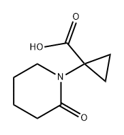 1-(2-oxopiperidin-1-yl)cyclopropane-1-carboxylic
acid 结构式