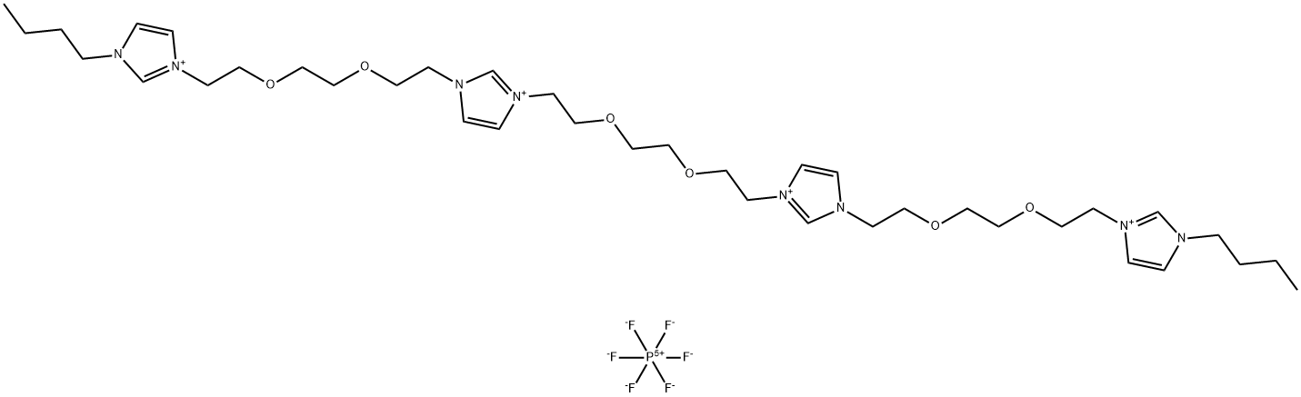 低聚物离子液体OIL4PF6 结构式