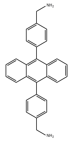 (蒽-9,10-二(4,1-苯基))二甲胺 结构式