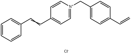 1-[(4-乙烯基苯基)甲基]-4-(2-苯基乙烯基)吡啶氯化物 结构式