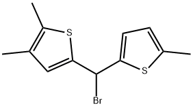 5-[Bromo(5-methyl-2-thienyl)methyl]-2,3-dimethylthiophene 结构式