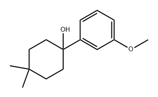 1-(3-methoxyphenyl)-4,4-dimethylcyclohexanol 结构式