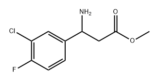 methyl 3-amino-3-(3-chloro-4-fluorophenyl)propanoate 结构式