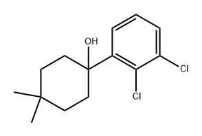 1-(2,3-dichlorophenyl)-4,4-dimethylcyclohexanol 结构式