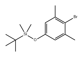 (4-Bromo-3,5-dimethylphenoxy)(tert-butyl)dimethylsilane 结构式