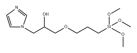 α-[[3-(Trimethoxysilyl)propoxy]methyl]-1H-imidazole-1-ethanol 结构式