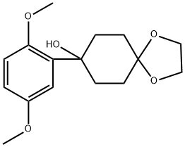 8-(2,5-dimethoxyphenyl)-1,4-dioxaspiro[4.5]decan-8-ol 结构式