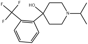 1-(1-Methylethyl)-4-[2-(trifluoromethyl)phenyl]-4-piperidinol 结构式