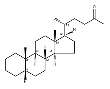 26,27-Dinor-5β-cholestan-24-one 结构式