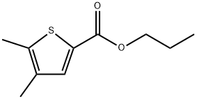 Propyl 4,5-dimethyl-2-thiophenecarboxylate 结构式