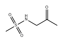 N-(2-氧代丙基)甲磺酰胺 结构式