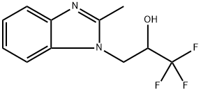 1,1,1-三氟-3-(2-甲基-1H-1,3-苯并二唑-1-基)丙-2-醇 结构式