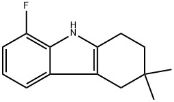 8-fluoro-3,3-dimethyl-2,3,4,9-tetrahydro-1H-carbazole 结构式