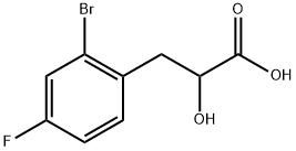 3-(2-溴-4-氟苯基)-2-羟基丙酸 结构式