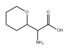 2-amino-2-(tetrahydro-2H-pyran-2-yl)acetic acid 结构式