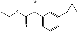 Ethyl 3-cyclopropyl-α-hydroxybenzeneacetate 结构式