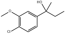 2-(4-chloro-3-methoxyphenyl)butan-2-ol 结构式