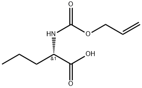 N-Allyloxycarbonyl-L-norvaline 结构式