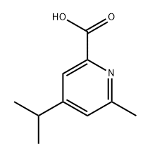4-isopropyl-6-methylpicolinic acid 结构式