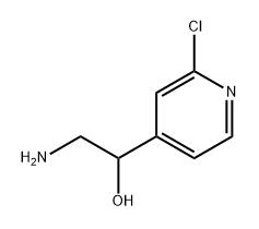 2-amino-1-(2-chloropyridin-4-yl)ethan-1-ol 结构式