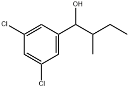 3,5-Dichloro-α-(1-methylpropyl)benzenemethanol 结构式