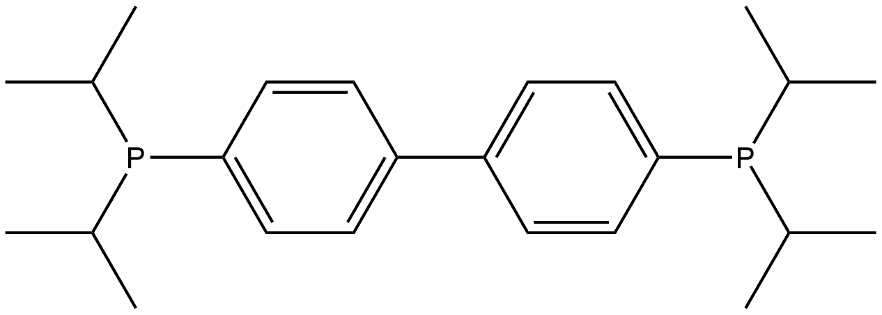 4,4′-bis(diisopropylphosphino)-1,1′-biphenyl 结构式