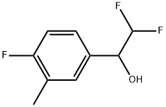 α-(Difluoromethyl)-4-fluoro-3-methylbenzenemethanol 结构式