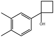 1-(3.4-二甲基苯基)环丁醇 结构式