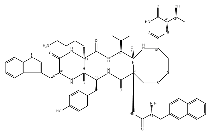 兰瑞肽杂质7 结构式