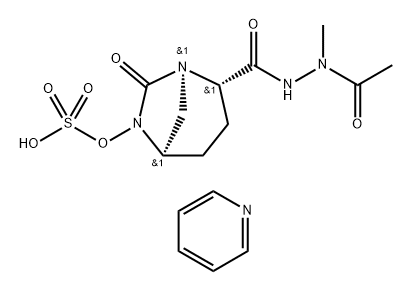 PYRIDINIUM (2S,5R)-N'-ACETYL-N'-METHYL-7-OXO-6-(SULFOOXY)-1,6-DIAZABICYCLO[3.2.1]-OCTANE-2-CARBOHYDR 结构式