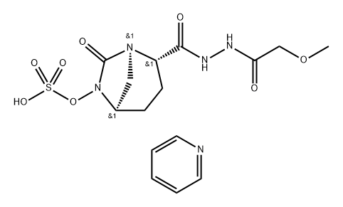 PYRIDINIUM (2S,5R)-N'-(METHOXYACETYL)-7-OXO-6-(SULFOOXY)-1,6-DIAZABICYCLO[3.2.1]-OCTANE-2-CARBOHYDRA 结构式