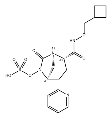 PYRIDINIUM (2S,5R)-N-(CYCLOBUTYLMETHOXY)-7-OXO-6-(SULFOOXY)-1,6-DIAZABICYCLO[3.2.1]OCTANE-2-CARBOXAM 结构式