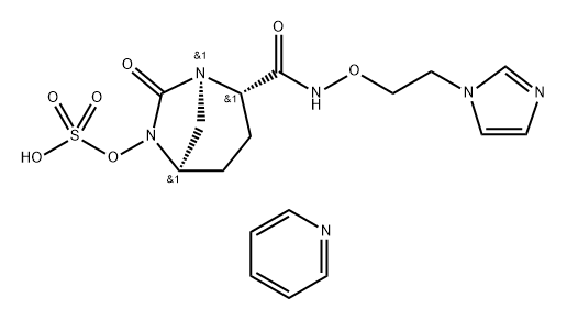 PYRIDINIUM (2S,5R)-N-[2-(1H-IMIDAZOL-1-YL)ETHOXY]-7-OXO-6-(SULFOOXY)-1,6-DIAZABICYCLO[3.2.1]OCTANE-2 结构式