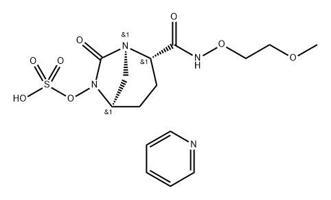 PYRIDINIUM (2S,5R)-N-(2-METHOXYETHOXY)-7-OXO-6-(SULFOOXY)-1,6-DIAZABICYCLO[3.2.1]-OCTANE-2-CARBOXAMI 结构式