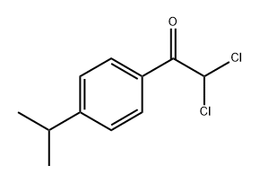 2,2-dichloro-1-(4-isopropylphenyl)ethanone 结构式