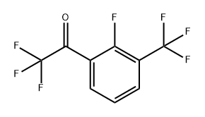 2,2,2-三氟-1-(2-氟-3-(三氟甲基)苯基)乙酮 结构式