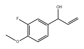 1-(3-氟-4-甲氧基苯基)丙-2-烯-1-醇 结构式